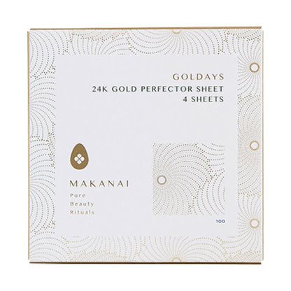 Gold Leaf Glossy Skin Sheet, 4 Sheets