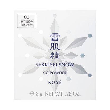 Sekkisei Snow CC Powder Refill SPF14 PA+ (03 Dark Natural), 8g