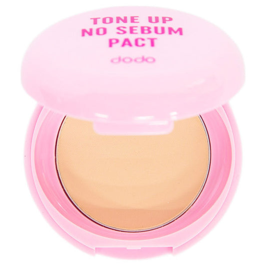 dodo Tone Up No-Sebum Pact 02 (Peach Beige)