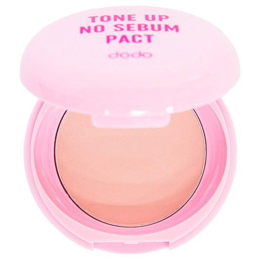 dodo Tone Up No-Sebum Pact 01 (Peach Pink)