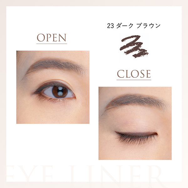 Chifure Retractable eyeliner pencil, 23 dark brown