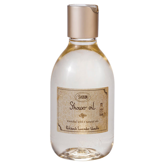 Shower oil patchouli, lavender, vanilla, 300ml, patchouli, lavender, vanilla