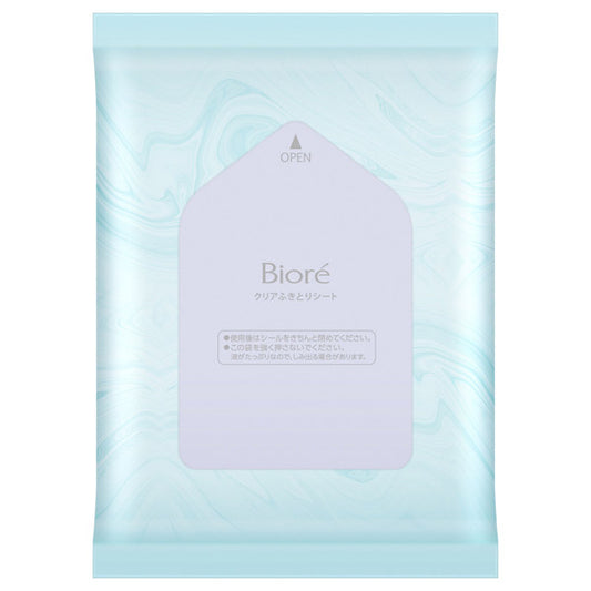 Biore Clear Wipe Sheets (Aqua Floral), 7 Sheets