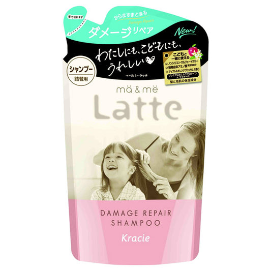 ma&me Latte Damage Repair Shampoo (Refill, Apple & Orange Blossom), 360ml