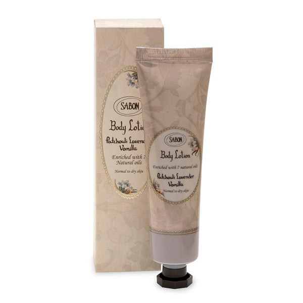 SABON Body Lotion Tube Patchouli Lavender Vanilla, 50ml