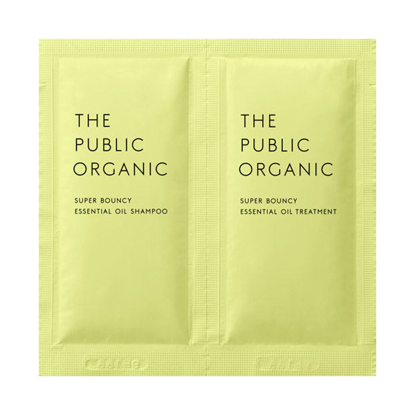 THE PUBLIC ORGANIC Super Bouncy DM Shampoo & DM Hair Treatment, 10ml+10ml