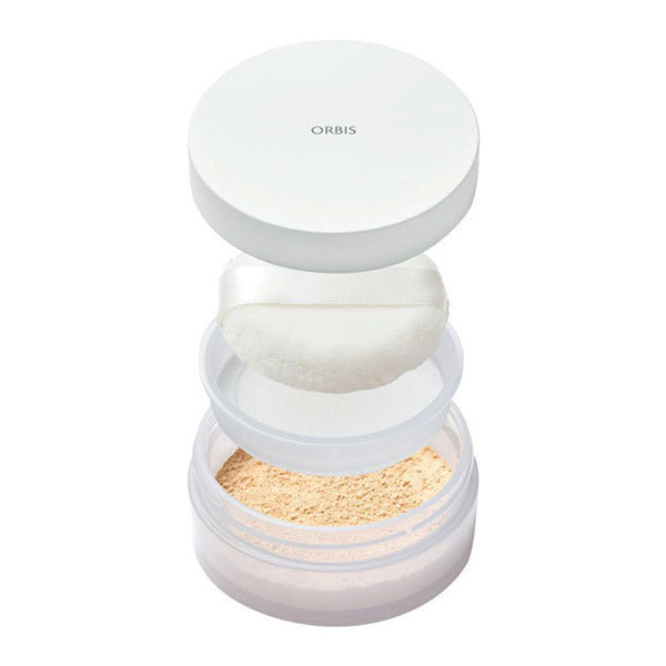 Loose powder case (with special puff), case