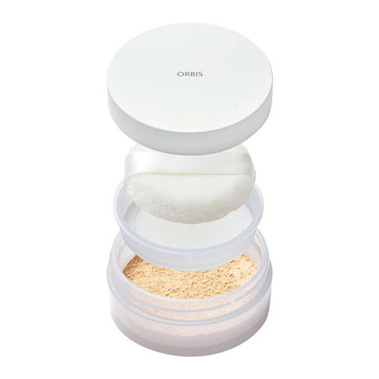 Loose powder case (with special puff), case
