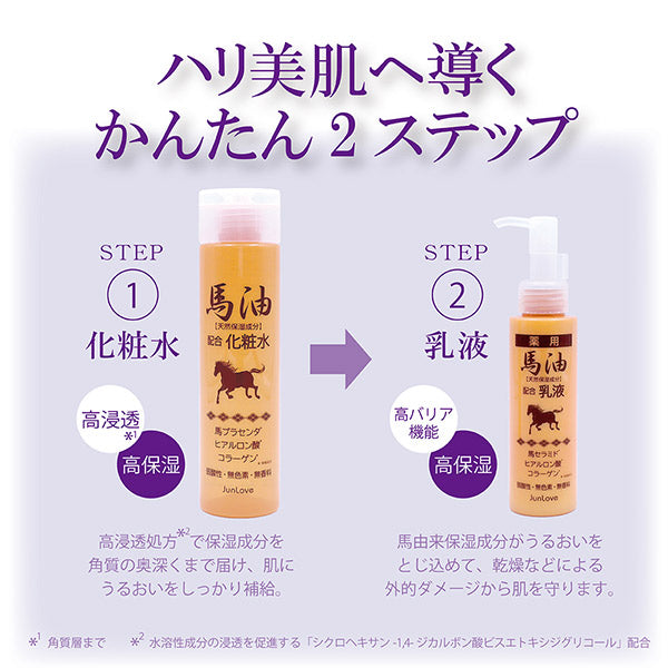 Jun Cosmetic Horse Oil Lotion, 200ml