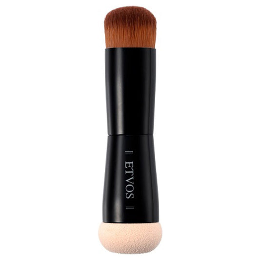 ETVOS Duo Touch Brush (Brush diameter approx. 1.8cm, Puff diameter approx. 2cm)