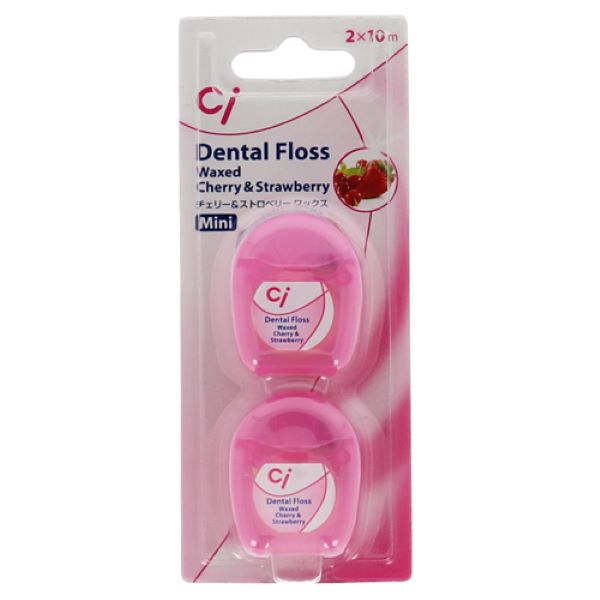 Ci Medical Mini Floss (Wax Cherry & Strawberry), 10m×2