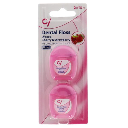 Ci Medical Mini Floss (Wax Cherry & Strawberry), 10m×2