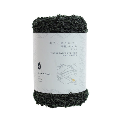 MAKANAI Body Nodding Japanese Paper Towel (Charcoal), 1 Sheet