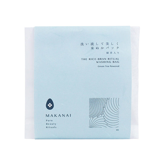 Makanai Rinse and Beautify Rice Bran Pack with Green Tea, 22g