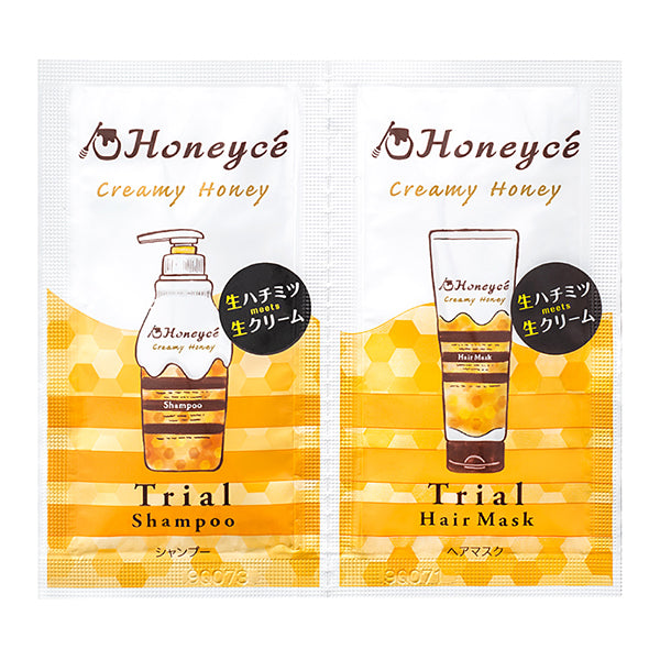 Honeyce’ Creamy Honey Shampoo & Hair Mask 1-Day Trial (Compliment Honey Scent), 10ml + 10g
