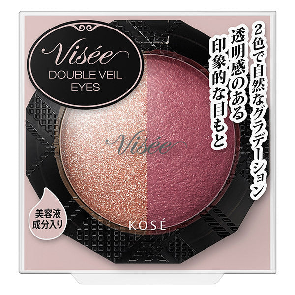 VISEE Double Veil Eyes, RD-6 Beige Red, 3.3g, Fragrance-free