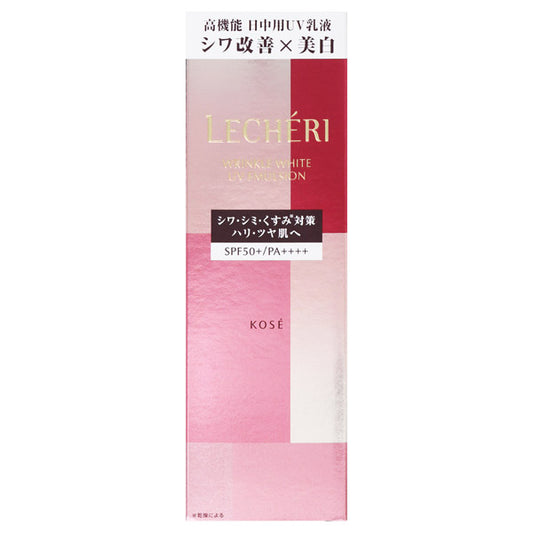 Lecheri Wrinkle White UV Emulsion SPF50, 35g (Fresh Floral)