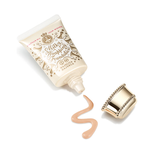 Majolica Majorca Milky Wrapping Foundation (01 Light Beige), 30g