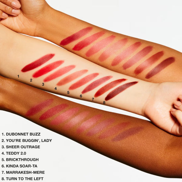 M.A.C Powder Kiss Lipstick, Brix Through, 3 g