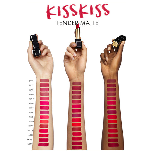 GUERLAIN Kiss Kiss Tender Mat, No.258 LOVELY NUDE