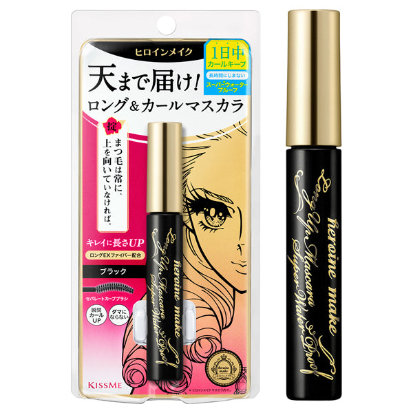 heroine make Long UP Mascara Super WP, 01 Jet Black, 6g
