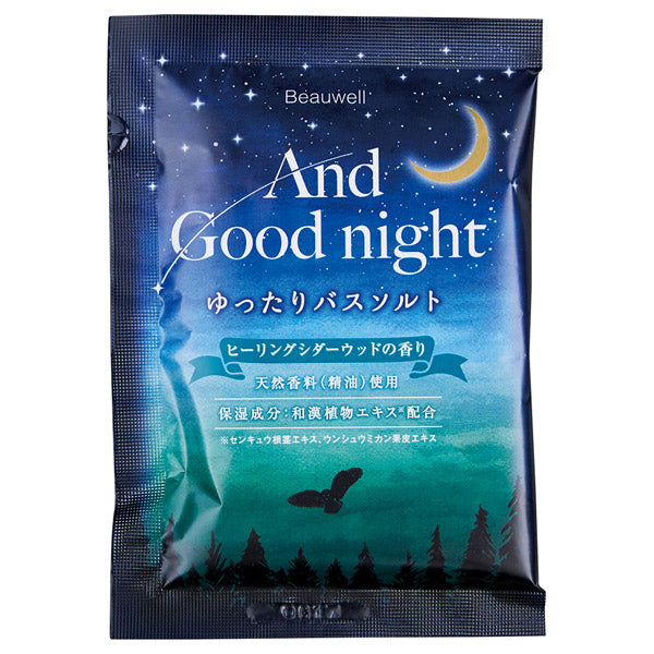 Beauwell And Good Night Relaxing Bath Salt (Healing Cedarwood), 40g
