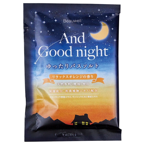 Beauwell And Good Night Relaxing Bath Salt (Relax Orange), 40g