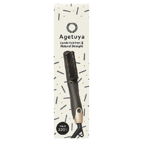 Agetsuya Comb Hair Iron 2 Natural Straight AG-0001-G