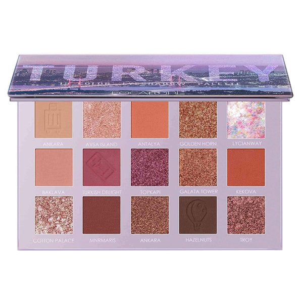FOCALLURE Go Travel 15-Color Eyeshadow Palette (04 Turkey)