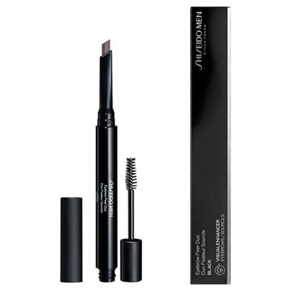 SHISEIDO Eyebrow Fixer Duo, Black, 0.33g