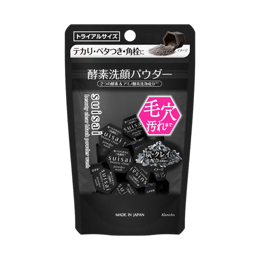 suisai Beauty Clear Black Powder Wash, 6g, Fragrance-Free