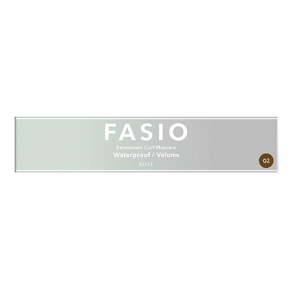 Fasio Permanent Curl Mascara WP (Volume), 02 Brown, 7g, Fragrance-free