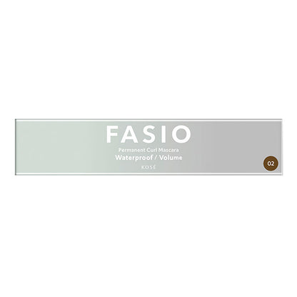 Fasio Permanent Curl Mascara WP (Volume), 02 Brown, 7g, Fragrance-free