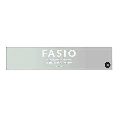 Fasio Permanent Curl Mascara WP (Volume), 01 Black, 7g, Fragrance-free