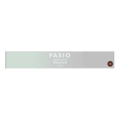 Fasio Liquid eyeliner, 02 Brown, 0.4ml, Fragrance-free