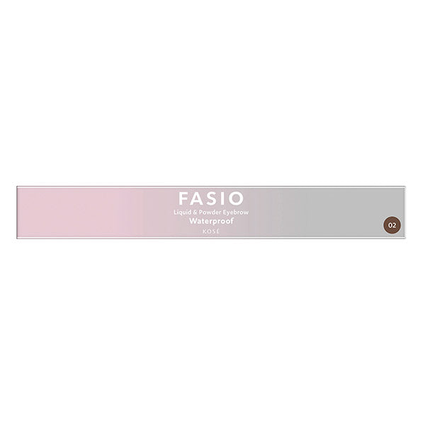 Fasio Liquid & Powder Eyebrow, 02 Brown, 0.8g, Fragrance-free