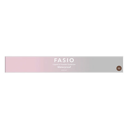 Fasio Liquid & Powder Eyebrow, 02 Brown, 0.8g, Fragrance-free