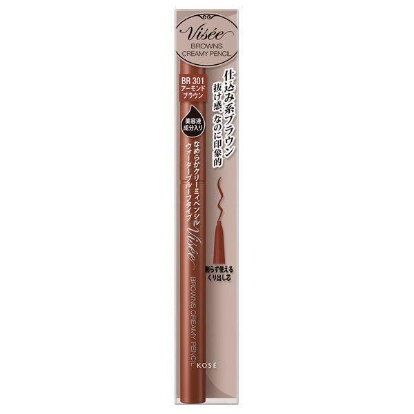 VISEE Riche Browns Creamy Pencil, BR301, 0.1g, Fragrance-free