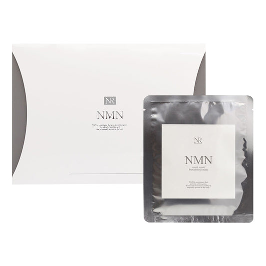 NMN Moisture Repair Biocellulose Mask, 35ml x 4 sheets, Soft and smooth, Fragrance-free
