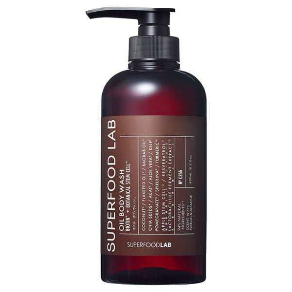 SUPERFOOD LAB Biotin + Oil Body Wash (Neroli & Jasmine), 480ml