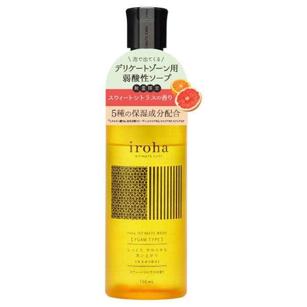 iroha INTIMATE WASH [FOAM TYPE] Sweet Citrus Scent, 150ml