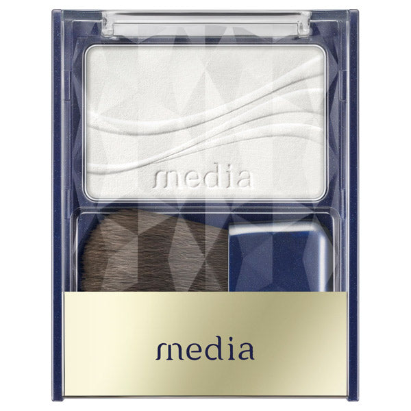 media Bright Up Cheek S, WT-01 (White), 2.8g, Fragrance-free