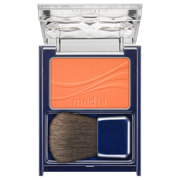 media Bright Up Cheek S, OR-02 (Orange), 2.8g, Fragrance-free