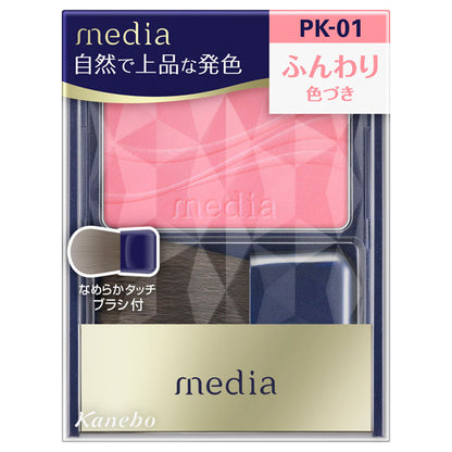 media Bright Up Cheek S, PK-01 (pink), 2.8g, Fragrance-free