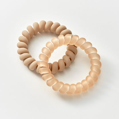 maPEPE Spring Hair Rubber (Matte Beige)