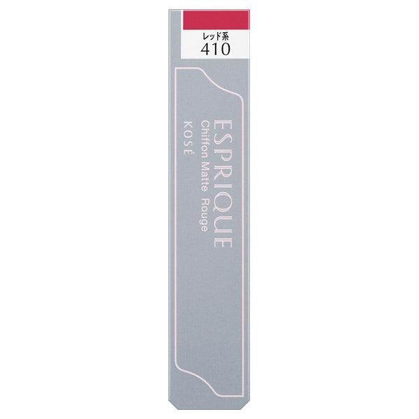 ESPRIQUE Chiffon Matte Rouge, RD410 Red, 6g, Lightweight and not burdensome, Fragrance-free