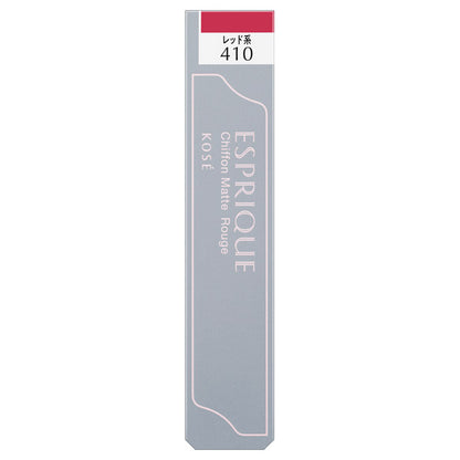 ESPRIQUE Chiffon Matte Rouge, RD410 Red, 6g, Lightweight and not burdensome, Fragrance-free