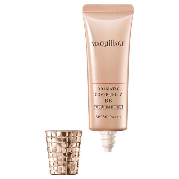 MAQuillAGE Dramatic Cover Jelly BB, SPF50 PA+++, Medium Beige, 30g, Fragrance-Free