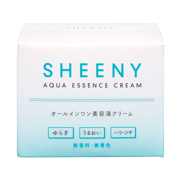Sheeny Aqua Essence Cream, 50g, Light and refreshing silky texture, Fragrance-free