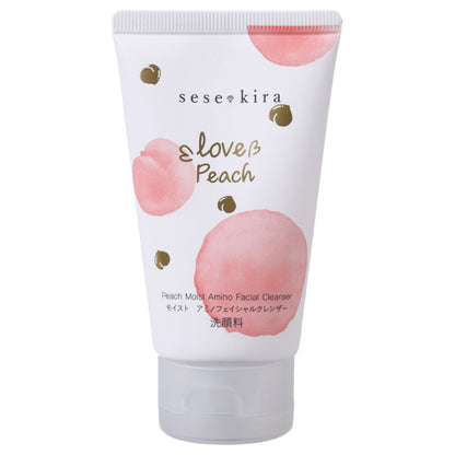 Sesekira Peach Moist Amino Facial Cleanser, 50g